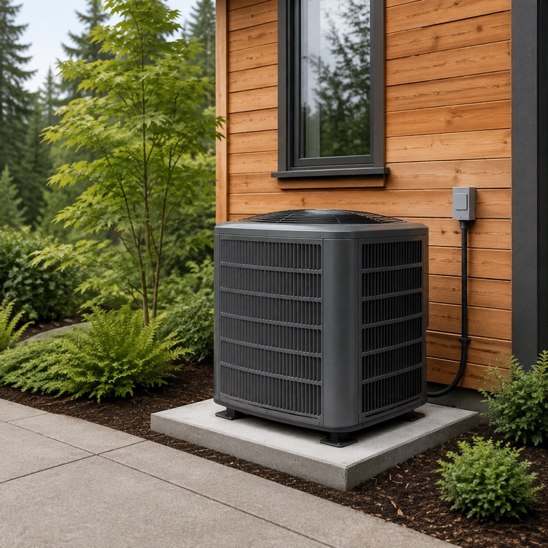 Residential central air conditioner outdoor unit