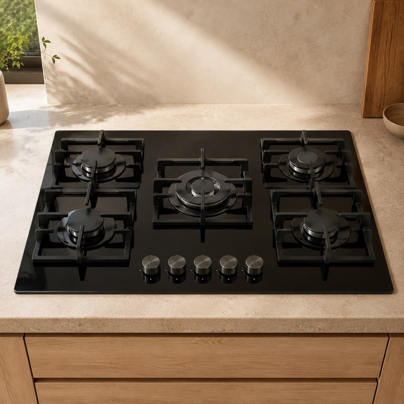 Built-in kitchen cooktop
