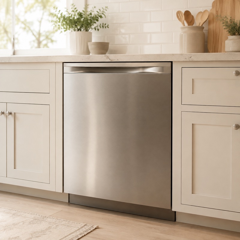 Built-in stainless steel dishwasher
