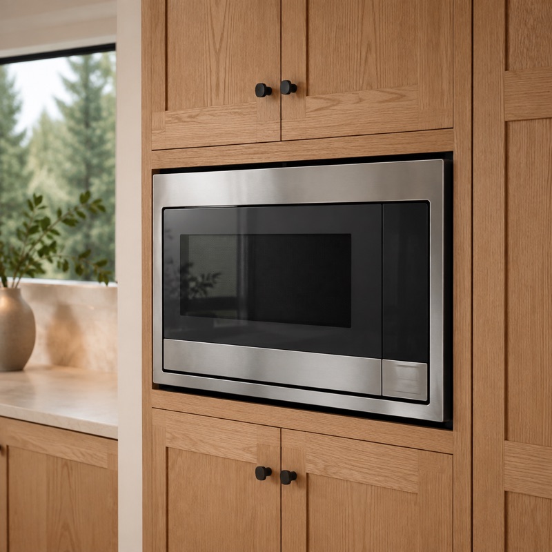 Built-in microwave representing other major appliances