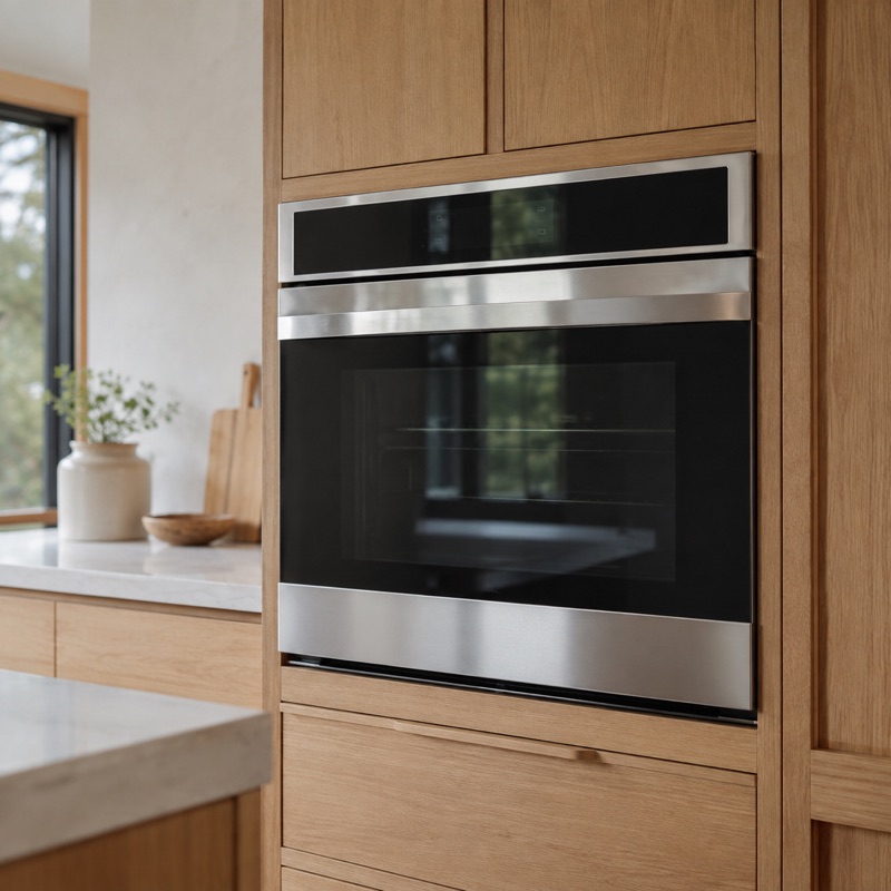 Modern built-in wall oven